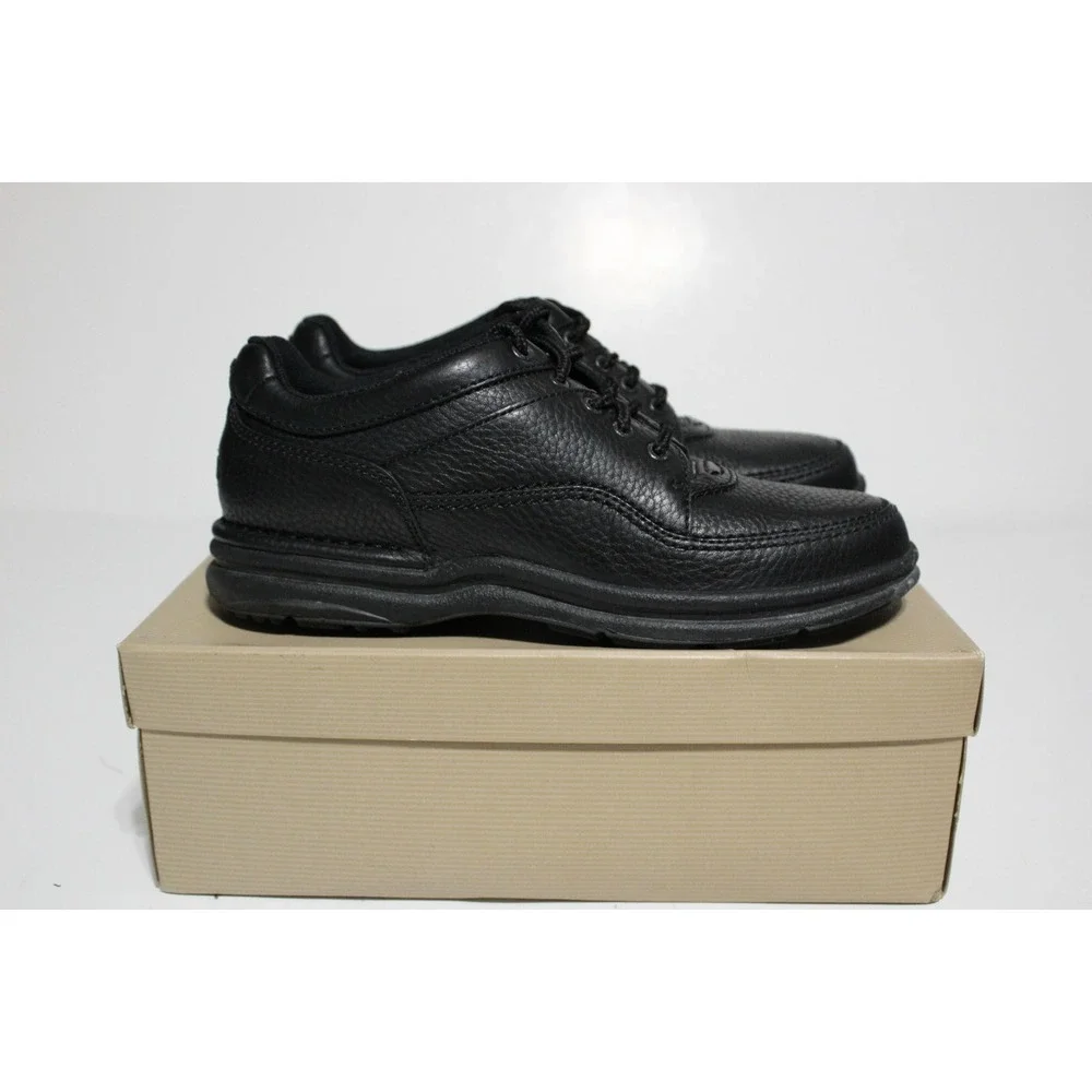 Rockport World Tour Classic WWT18 Womens 9 M Sneaker Black Lace Up Walking Shoes